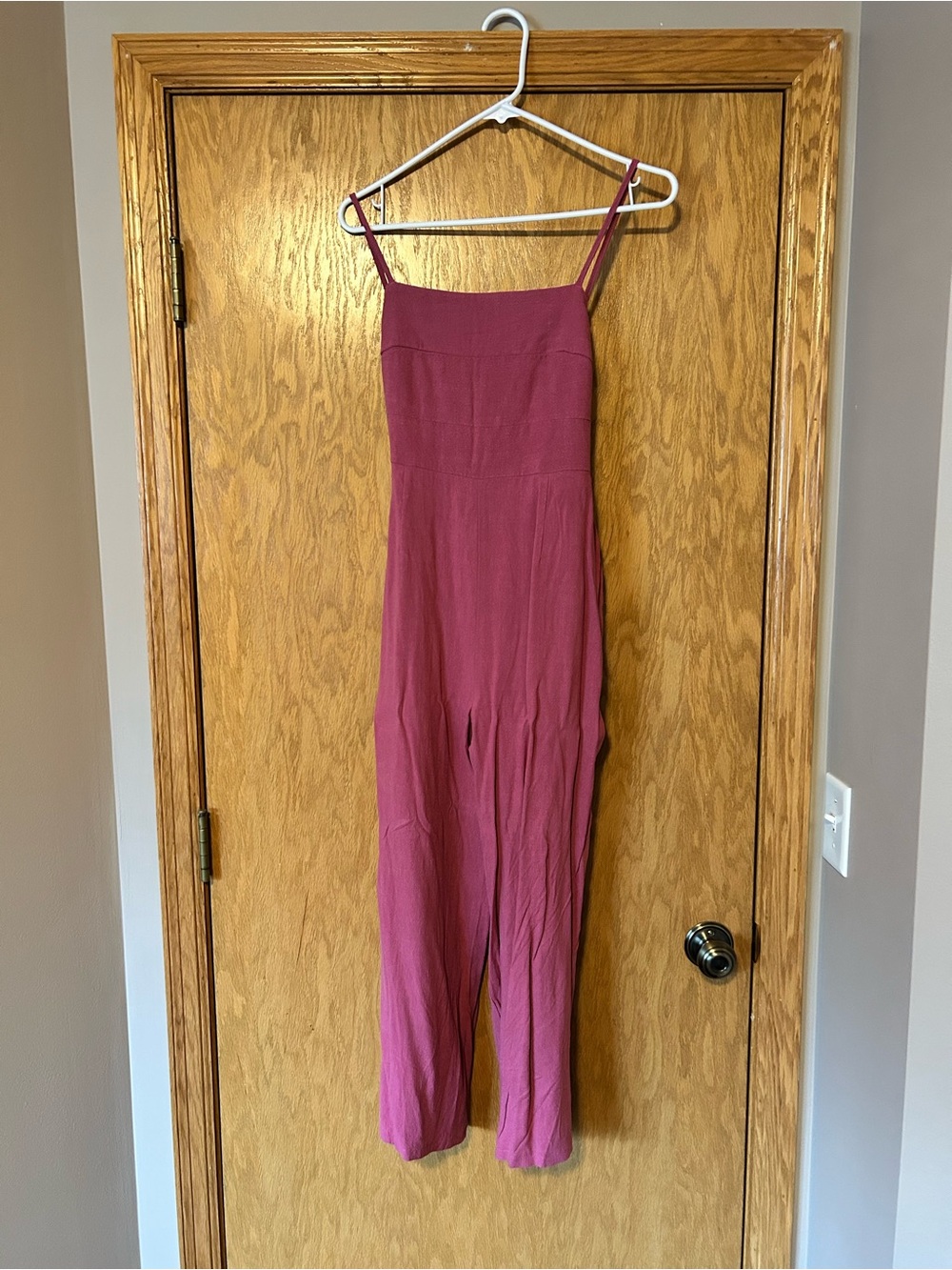 Rose Pink Wide-Leg Jumpsuit